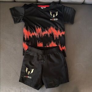 adidas Kids Black and Red Matching Set. Messi’s Jersey.